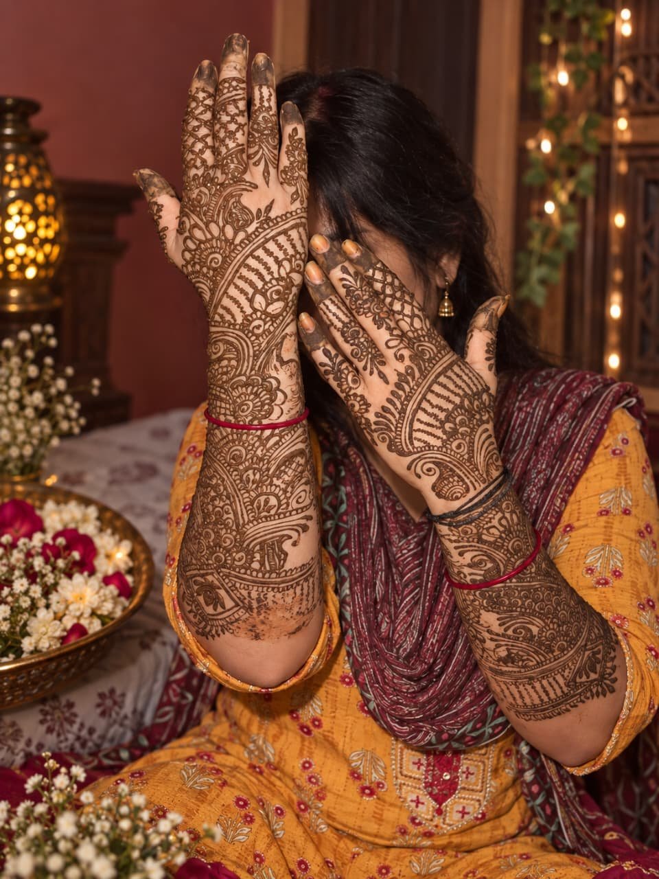 Bridal mehndi by Anushka Verma in Varanasi